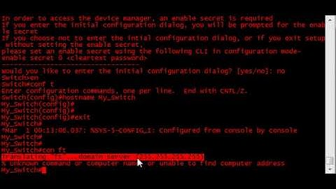 Basic Initial Configuration - Part 1 of 3