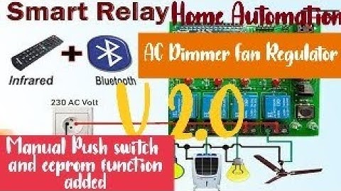 Home Automation with ir and Bluetooth V2.0 added eeprom and push switch PART-II