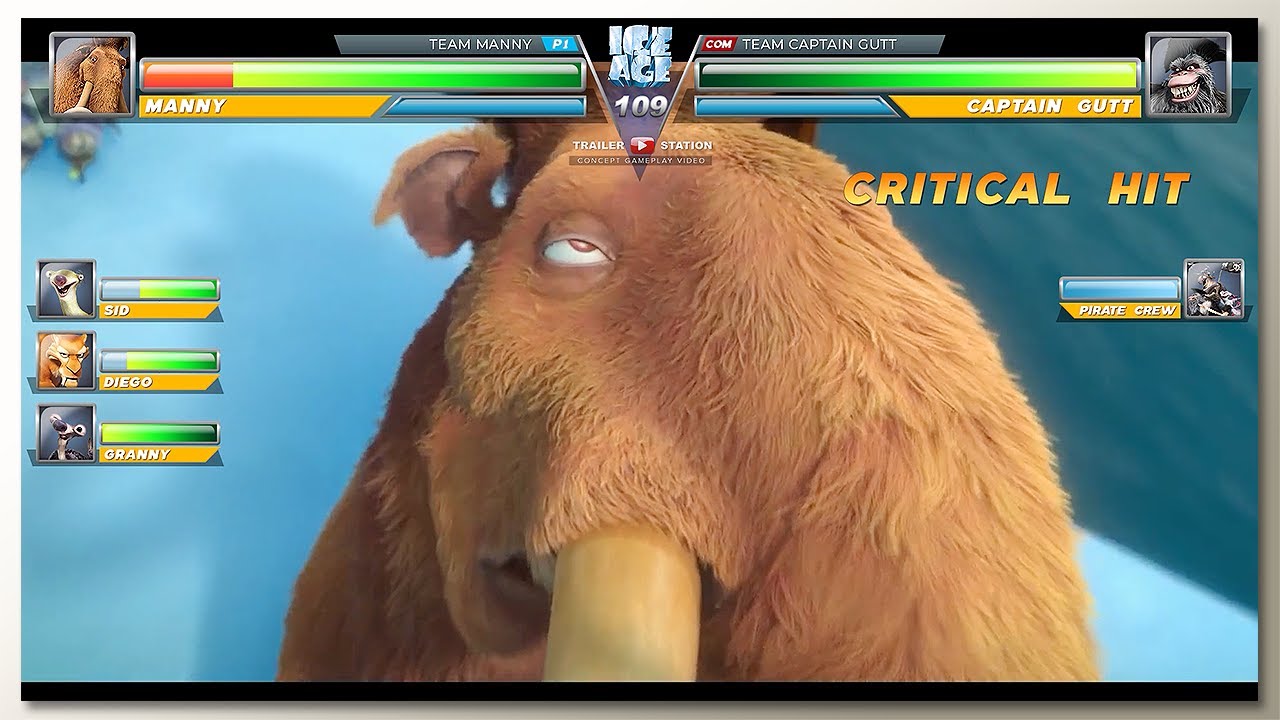 Команда Мамонта против Пиратов с Healthbars