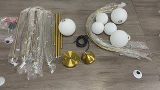 Gold Sputnik Chandelier