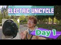 How to Ride an Electric Unicycle - Inmotion V8 : Day 1