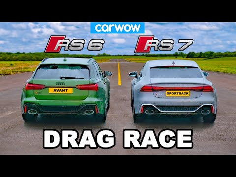 Audi RS7 vs RS6 - DRAG RACE