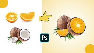 How to Create Orange Coconut Photoshop Manipulation #photoshopmanipulation #photoshoptutorial