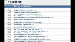 Nickelodeon Schedule September 19, 2011 (4K Sub Special)