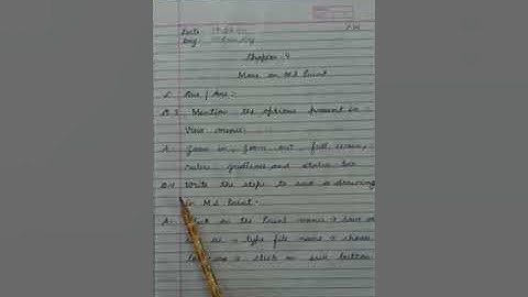 || Digital India || Chapter-4 (More On MS Paint) Questions/Answers (3,4) || Class-3rd ||