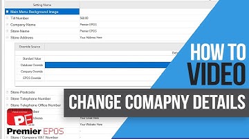 How To - Change Company Details | Premier EPOS Software