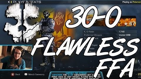 GHOSTS: FLAWLESS 30-0 FFA Live Comm w/ Facecam
