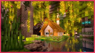 How to Build a Lush Cave Starter House | Minecraft Tutorial