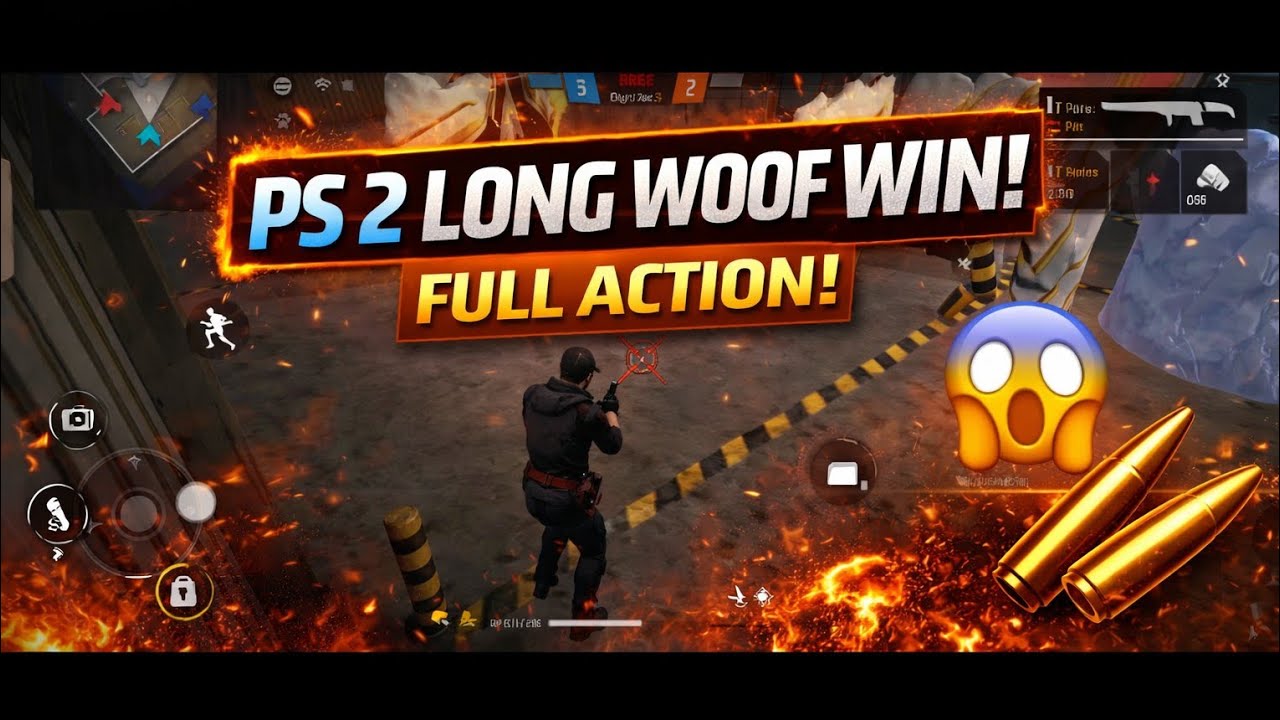 PS 2 Long Woof WIN 🔥 | Clutch Gameplay | Free Fire