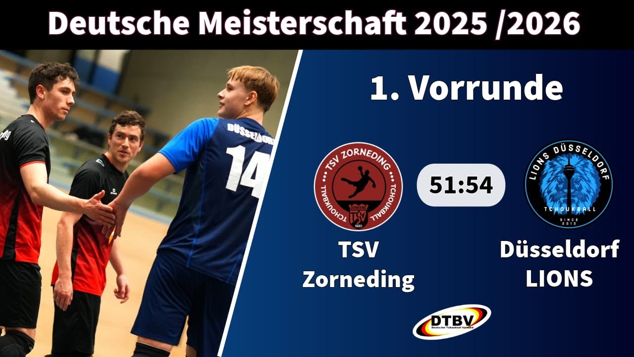 Deutsche Tchoukball Meisterschaft 2026 – TSV Zorneding vs. Düsseldorf LIONS – 1. Spieltag