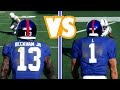 Can Odell Beckham Jr Get A 100 Yard Touchdown Before A 0 Overall Gets A 1 Yard Touchdown? Madden 18