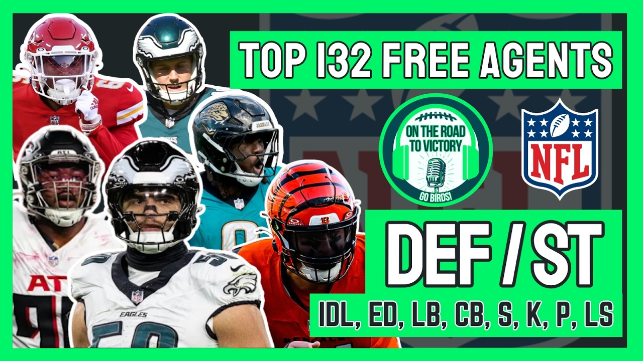 Free Agent Top 132 NFL Free Agents: DEFENSE/ST- DT, NT, DE, OLB, LB, CB, S, K