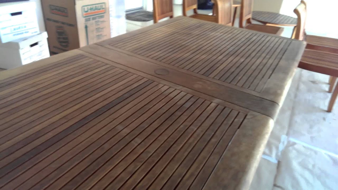 Smith Hawken Teak cleaning and preparations. YouTube