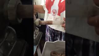Sausage making...