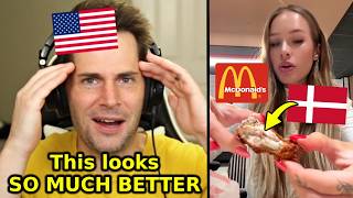 American Reacts to McDonald's in Denmark