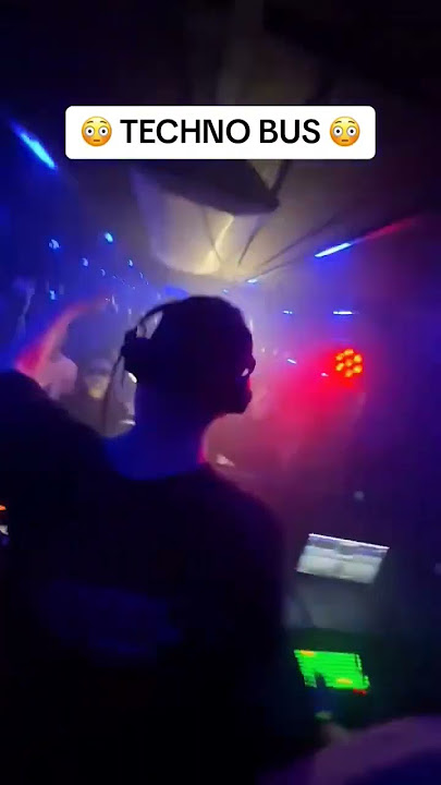 all abroad the techno bus #dj #techno #rave #hardstyle #club #remix #music #electronicmusic #dimitri