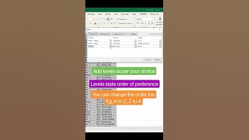 Custom Sort in Excel