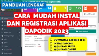 CARA INSTAL DAPODIK 2023