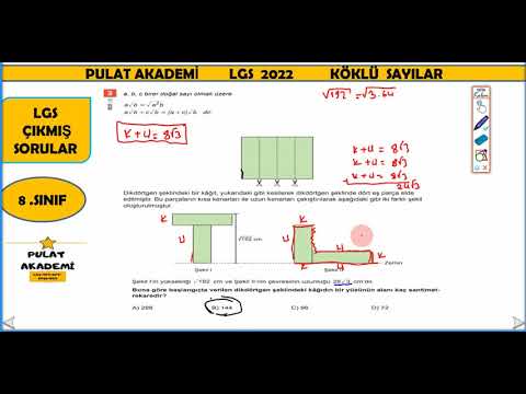 Köklü Sayılar LGS çıkmış soruları (2021 soruları dahil)