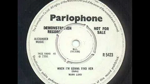 Northern Soul - Mark Loyd - When I'm Gonna Find Her