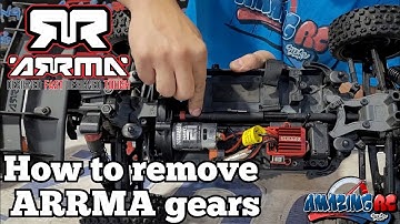 How to remove ARRMA RC pinion gear and motor easy and quickly.