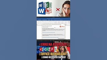 Resolver Fácil e  Rápido | Problemas na ativação do Microsoft Office