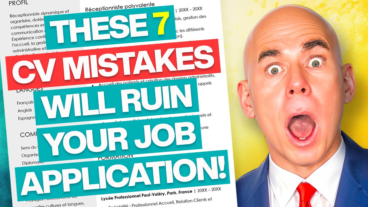 TOP 7 'CV MISTAKES' that are RUINING YOUR CHANCES of GETTING HIRED! (CV & RESUME WRITING TIPS!)