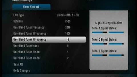 Change 2nd Explora satellite settings