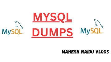 Mysql Dump Your Database || How to dump MySQL database || How to take backup in mysql