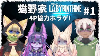 【#Labyrinthine】大丈夫！？ 猫野家月例コラボ初の協力型ホラゲ！【#Vtuber コラボ】