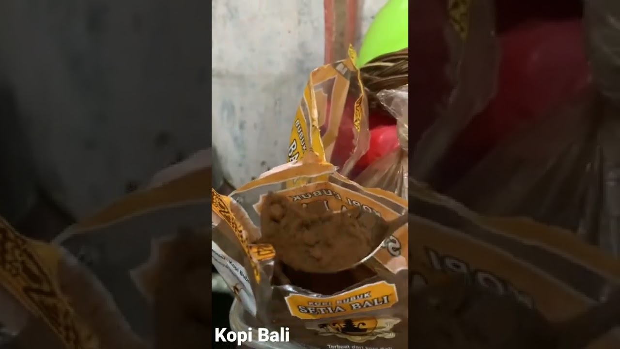 How to make a cup of balinese coffee