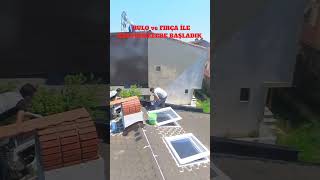 VİLLA ÇATI İZALASYON#capcut #herkes #izolasyon #tadilat #boya