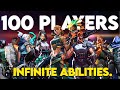 The 100 player infinite abilities tournament  whos the best agent