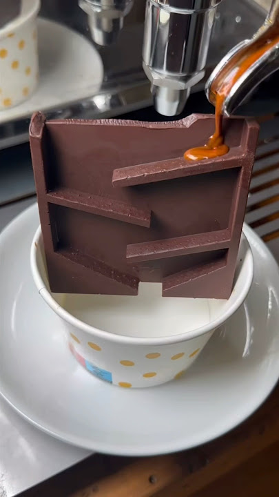Download lagu Watch the Coffee Run Through Chocolate 🌀☕🍫 #shorts