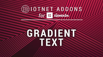 Gradient Text | Piotnet Addons for Elementor (PAFE)