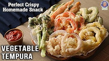 Groentetempura | Hoe maak je tempura thuis? | Smakelijke en knapperige groentetempura | Chef Varun