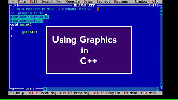 Using Graphics in c++ : making circle and line