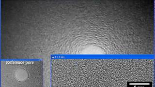 Graphene nanopore shrinking under electron beam irradiation