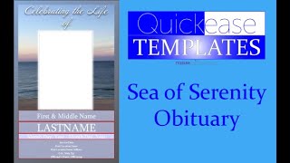 Obituary Demo (Quickease Templates)