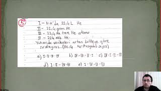 10. Sınıf Kimya - Mol Kavramı Soru Çözümü