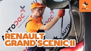 Remplacement Amortisseur de coffre RENAULT GRAND SCÉNIC : manuel d'atelier