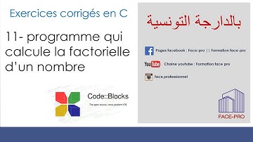 #c exercice 11- programme qui calcule la factorielle d