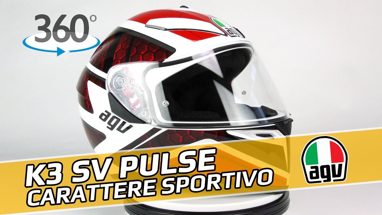 AGV K3 SV Pulse - 360° Oram - YouTube