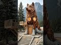 Giant Wolf Turns Into a Cozy Dream Home 🐺✨