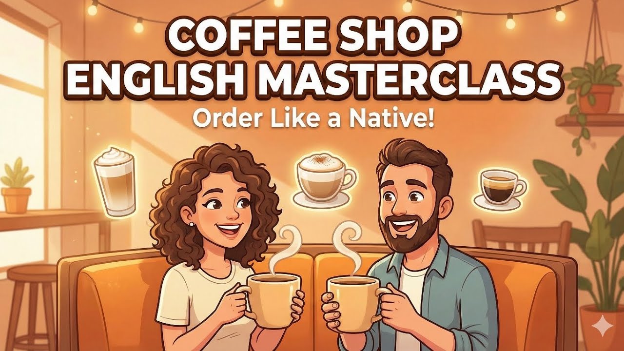 Coffee Shop English Masterclass ☕️ | How to Order Coffee in English Like a Native!