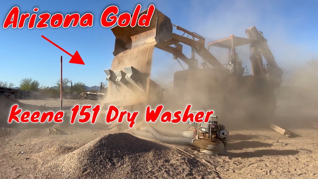 Gold with a Keene 151 Dry Washer / Keene Mini Max YouTube