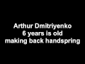 Young Gymnast Arthur, 6, Perfects His Back Handspring 🤸‍♂️