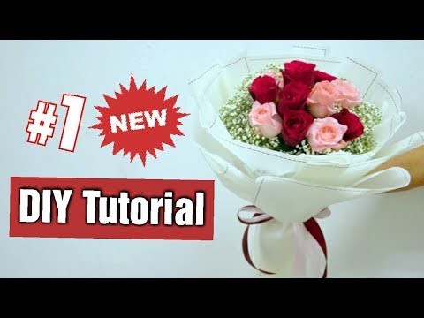 How to Wrap a Rose Hand Bouquet