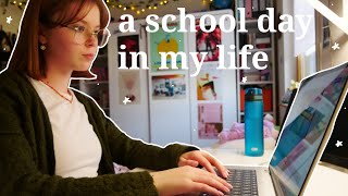 a school day in my life | exam, filming and more