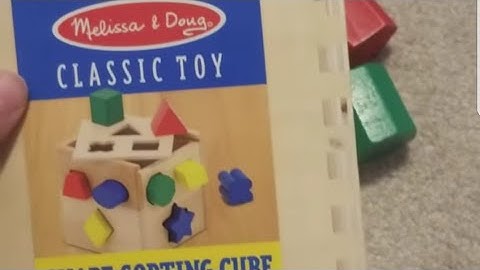 Melissa and Doug shape sorting cube review.